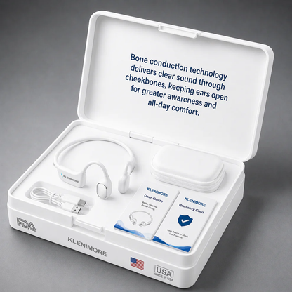 🔥 Final 2 Hours : Only Limited Stock Left🏆KLENIMORE®  Bone Conduction Smart Hearing Headphones （Mayo Clinic Recommended）